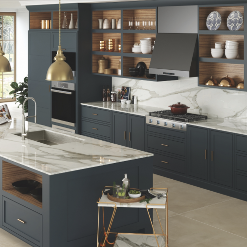 Porcelain Slab Kitchen - Calacatta Borghini